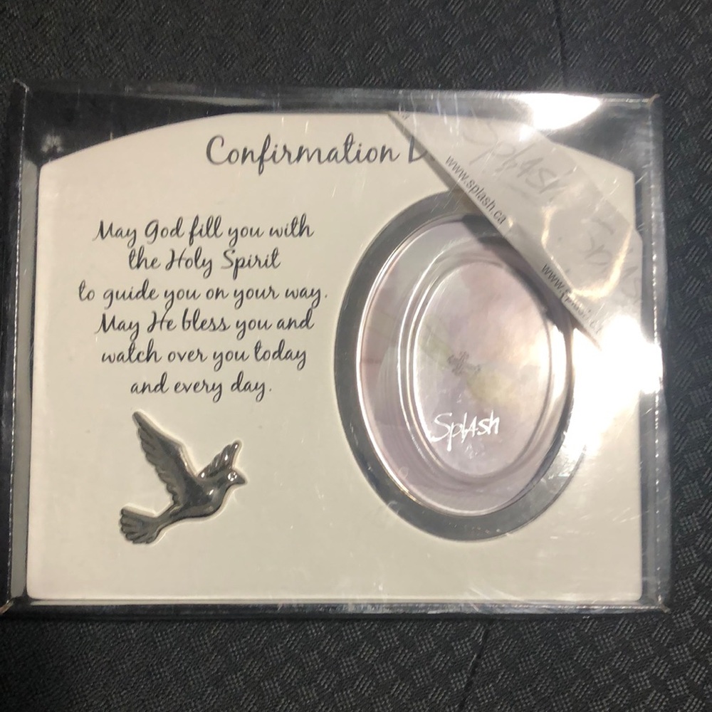 NWT Confirmation gift photo frame